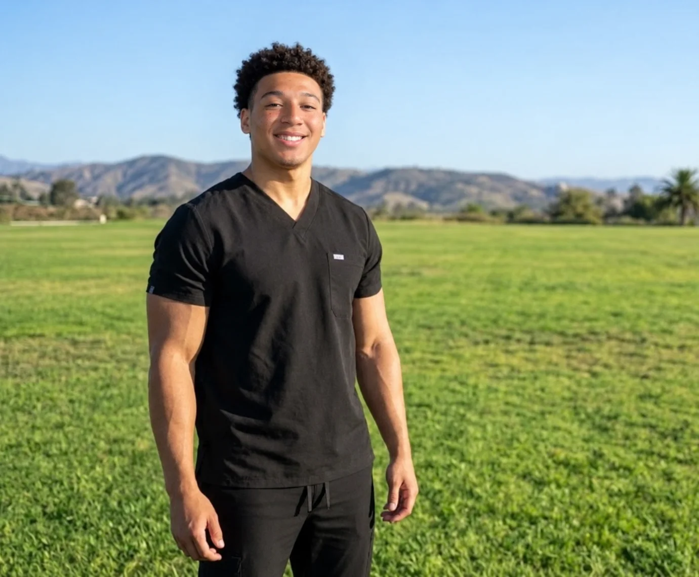 Coby outdoors in Long Beach